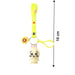 Cute Cartoon Bunny Silicone Keychain with Decorative Strap (1 Pc) by Your Brand
