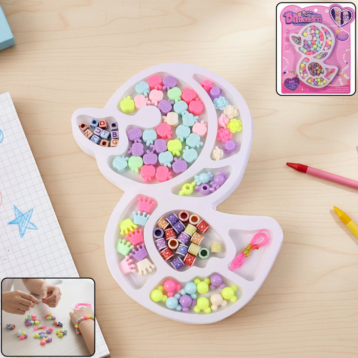 DIY Kids Beading & Jewelry Making Craft Kit (1 Set) by Your Brand