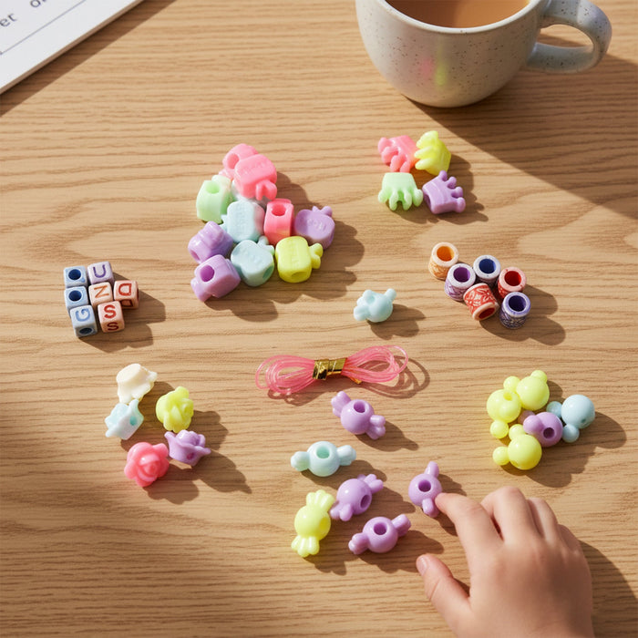 DIY Kids Beading & Jewelry Making Craft Kit (1 Set) by Your Brand