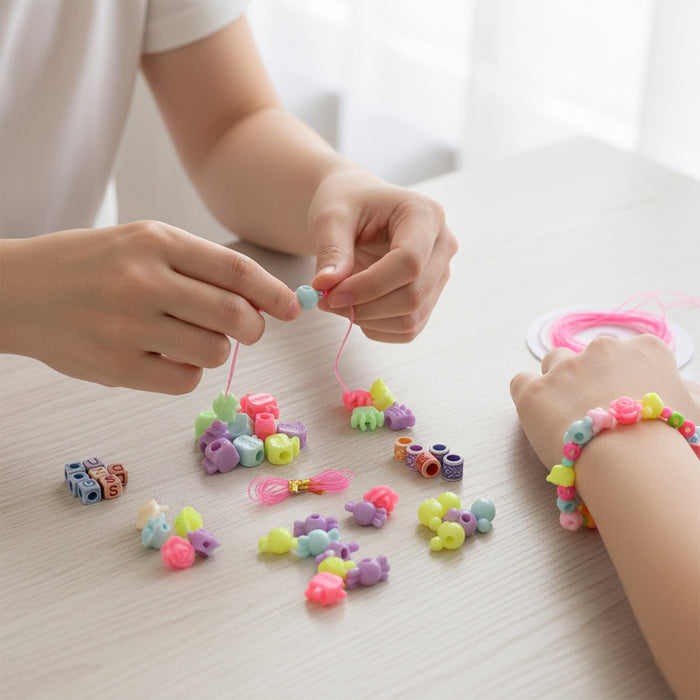 DIY Kids Beading & Jewelry Making Craft Kit (1 Set) by Your Brand