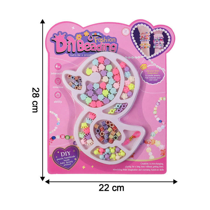 DIY Kids Beading & Jewelry Making Craft Kit (1 Set) by Your Brand