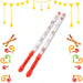 2 Piece LED Dandiya Sticks Set – Color Changing Light-Up by Your Brand