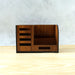 Premium Wooden Desk Organizer with Phone Stand, Pen Holder, Card Holder (1 Pc) by Your Brand