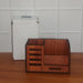 Premium Wooden Desk Organizer with Phone Stand, Pen Holder, Card Holder (1 Pc) by Your Brand