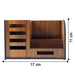 Premium Wooden Desk Organizer with Phone Stand, Pen Holder, Card Holder (1 Pc) by Your Brand
