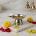 Stainless Steel Diamond Design Agarbatti & Diya Stand (1 Pc) by Your Brand