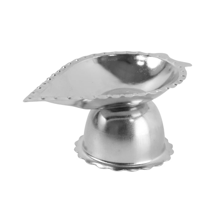 Stainless Steel Diamond Design Agarbatti & Diya Stand (1 Pc) by Your Brand