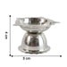 Stainless Steel Sunflower Design Diya Stand (Small Size / 1 Pc) by Your Brand