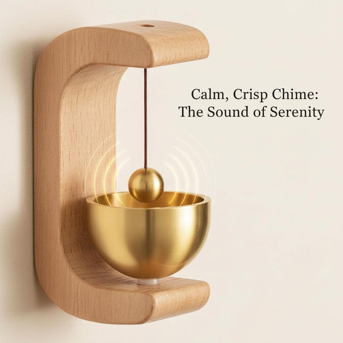 Megnetic Zen Bell for Meditation with Wooden Stand (1 Pc) by Your Brand