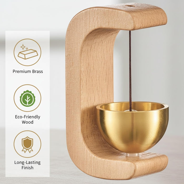 Megnetic Zen Bell for Meditation with Wooden Stand (1 Pc) by Your Brand