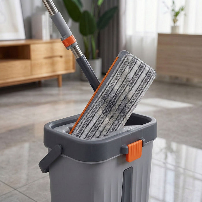 Small Size Multipurpose Flat Mop Cleaning Bucket Set by Your Brand