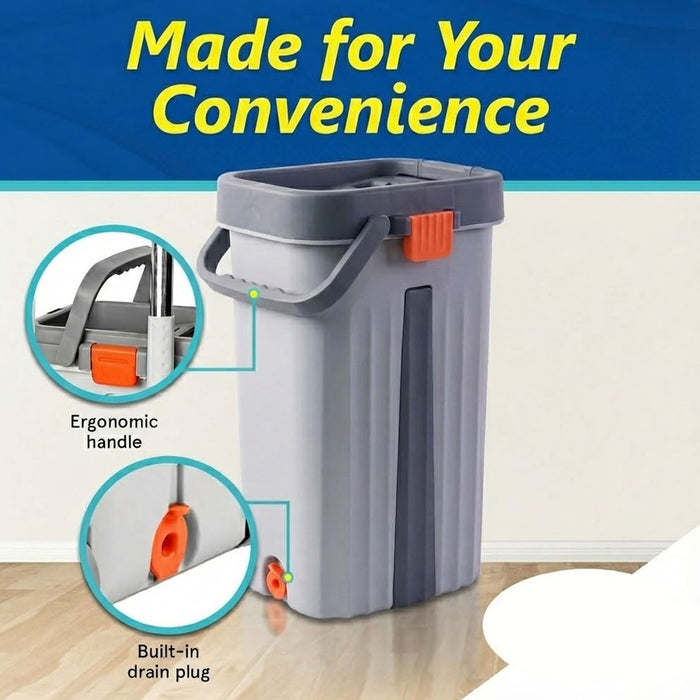 Small Size Multipurpose Flat Mop Cleaning Bucket Set by Your Brand