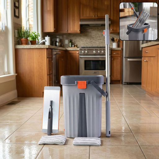 Small Size Multipurpose Flat Mop Cleaning Bucket Set by Your Brand