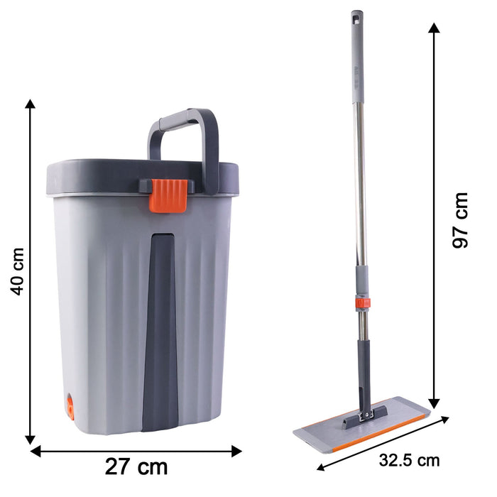 Small Size Multipurpose Flat Mop Cleaning Bucket Set by Your Brand