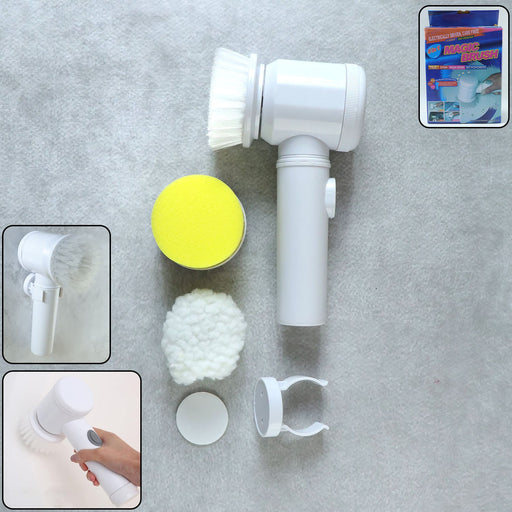 B Grade 5 in 1 Electric Cleaning Spin Brush with Multiple Replaceable Heads by Your Brand