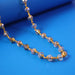 Elegant Gold-Tone Faceted Crystal Beaded Necklace (1 Pc) by Your Brand