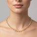 Elegant Gold-Tone Faceted Crystal Beaded Necklace (1 Pc) by Your Brand