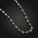 Elegant Gold-Tone Faceted Crystal Beaded Necklace (1 Pc) by Your Brand