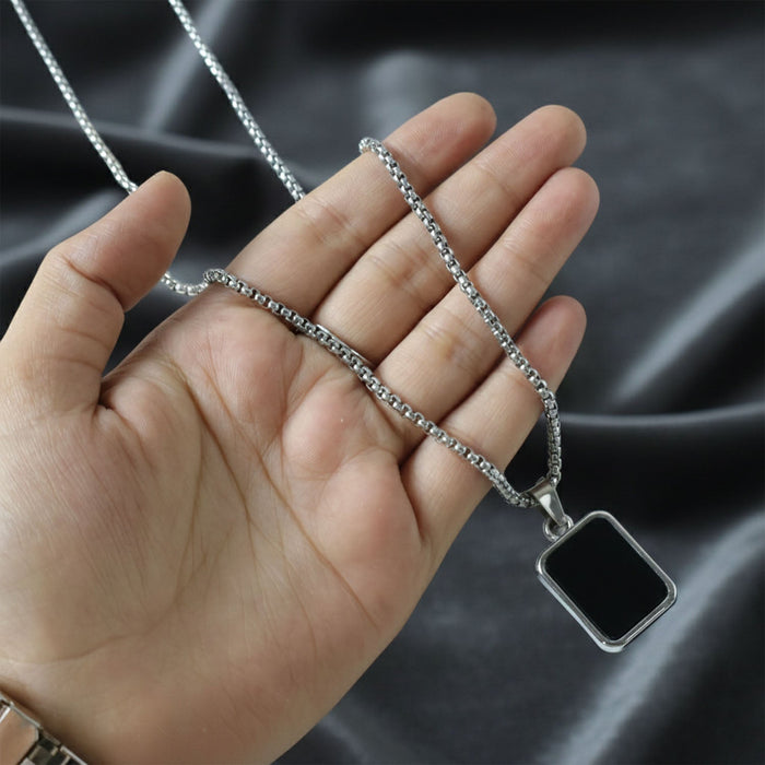Premium Stainless-Steel Men’s Fashion Pendant Chain (1 Pc) by Your Brand