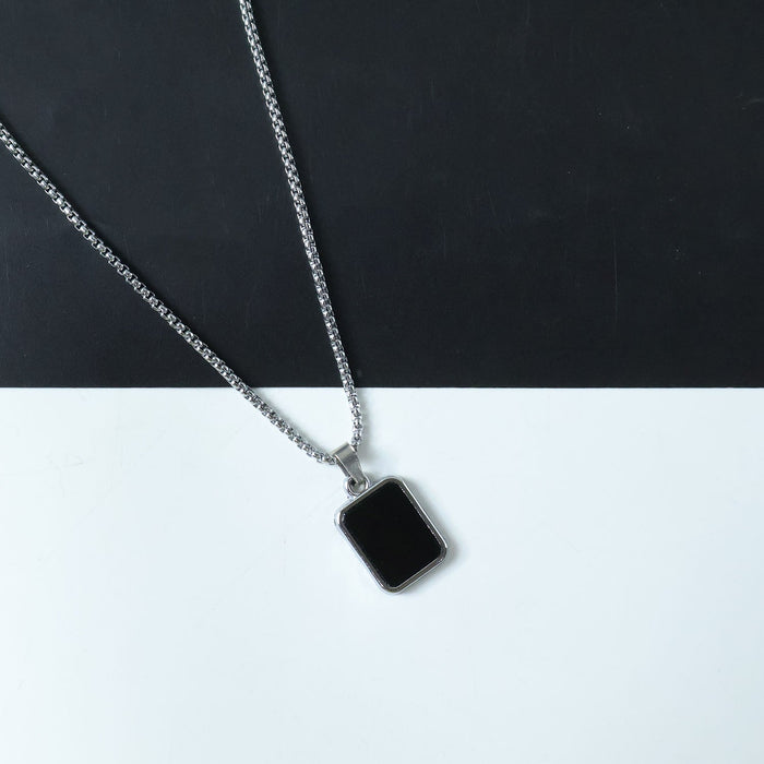 Premium Stainless-Steel Men’s Fashion Pendant Chain (1 Pc) by Your Brand
