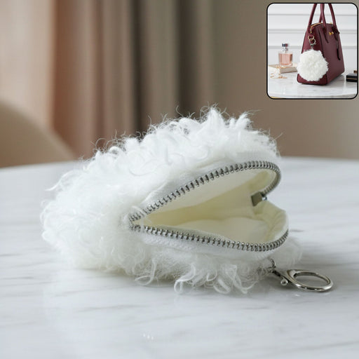 Soft Fluffy Mini Coin Purse (1 Pc) by Your Brand