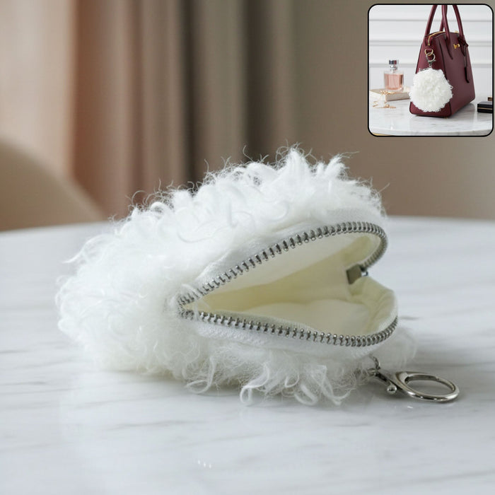 Soft Fluffy Mini Coin Purse (1 Pc) by Your Brand