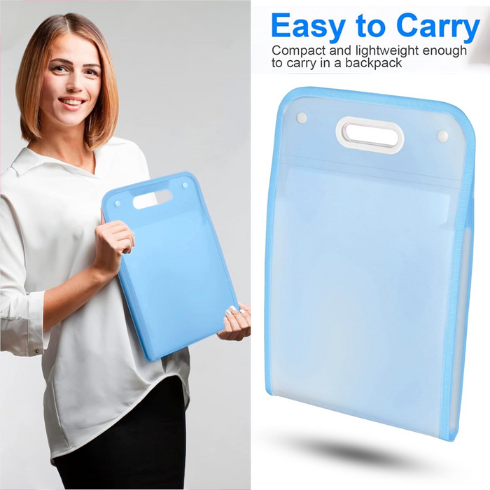 13 Pocket Document File Folder with Handle by Your Brand