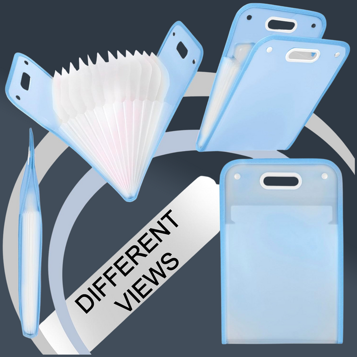 13 Pocket Document File Folder with Handle by Your Brand