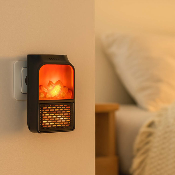 Portable Electric Fireplace lamp LED Flame Heater (1000w / 1 Pc) by Your Brand