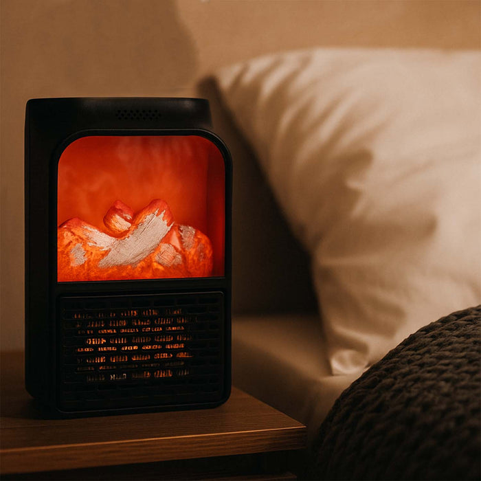 Portable Electric Fireplace lamp LED Flame Heater (1000w / 1 Pc) by Your Brand