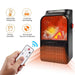 Portable Electric Fireplace lamp LED Flame Heater (1000w / 1 Pc) by Your Brand
