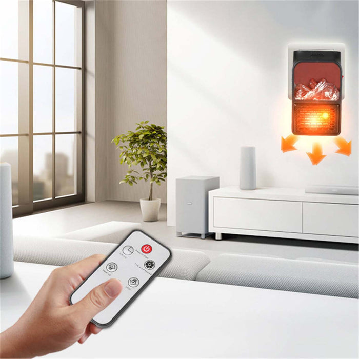 Portable Electric Fireplace lamp LED Flame Heater (1000w / 1 Pc) by Your Brand