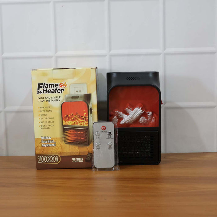 Portable Electric Fireplace lamp LED Flame Heater (1000w / 1 Pc) by Your Brand