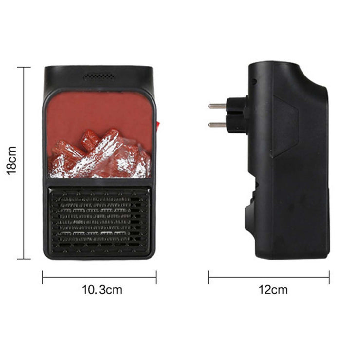 Portable Electric Fireplace lamp LED Flame Heater (1000w / 1 Pc) by Your Brand