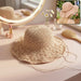 stylish handwoven wide brim summer sun hat cap