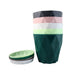 Diamond Design Plastic Flower Pot Set with Drain Tray (5 Pc) by Your Brand