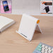 Plastic Foldable Desktop Mobile Stand (1 Pc / White) by Your Brand