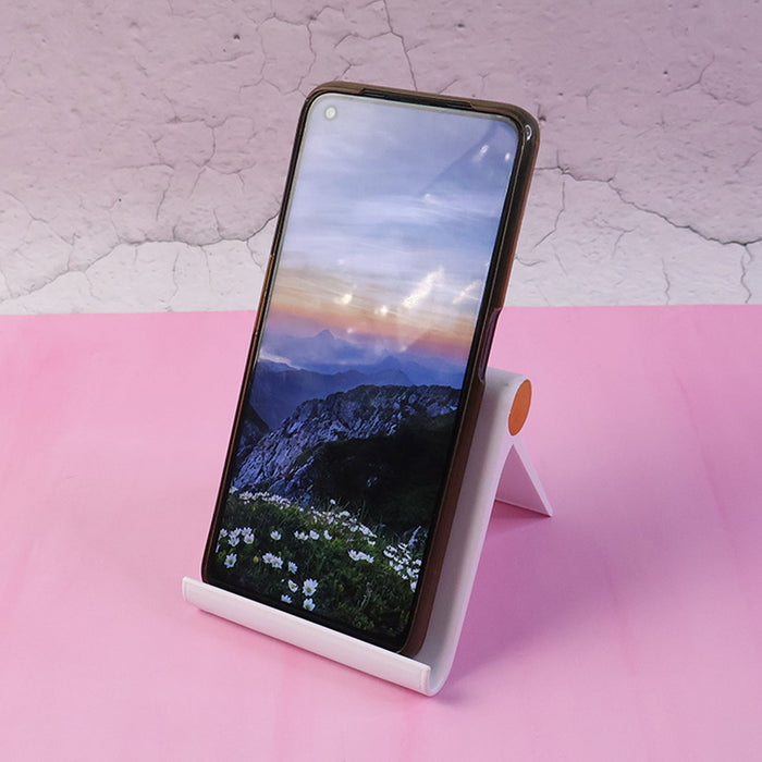 Plastic Foldable Desktop Mobile Stand (1 Pc / White) by Your Brand