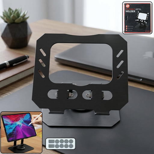 Foldable Adjustable Metal Tablet Stand (1 Pc) by Your Brand