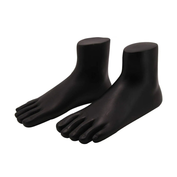 Premium Black Foot Mannequin Display Stand (1 Pair) by Your Brand