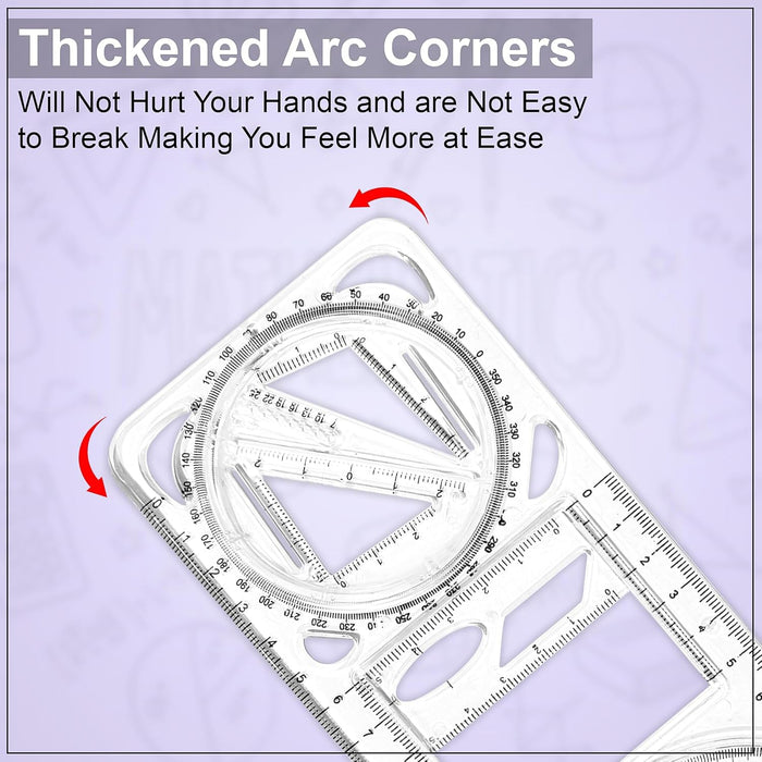 Multi-Functional Geometry Drawing Tool (1 Pc) by Your Brand