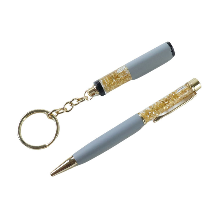 Premium 2 In 1 Keychain and Pen Combo Gift Set by Your Brand