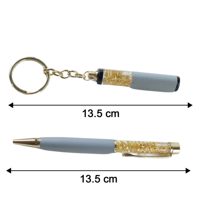 Premium 2 In 1 Keychain and Pen Combo Gift Set by Your Brand