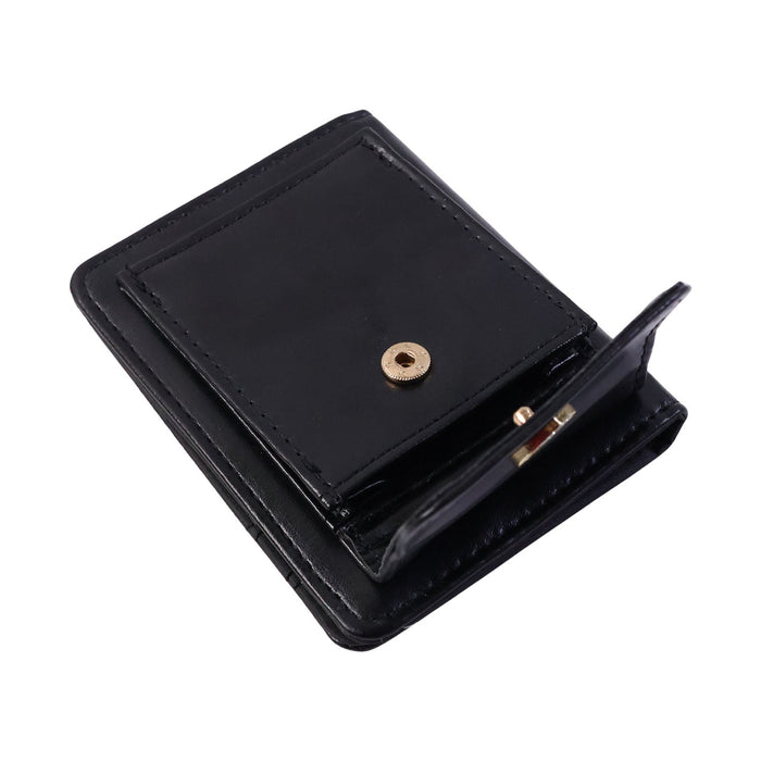 Compact Snap Button Card Holder Wallet (1 Pc) by Your Brand