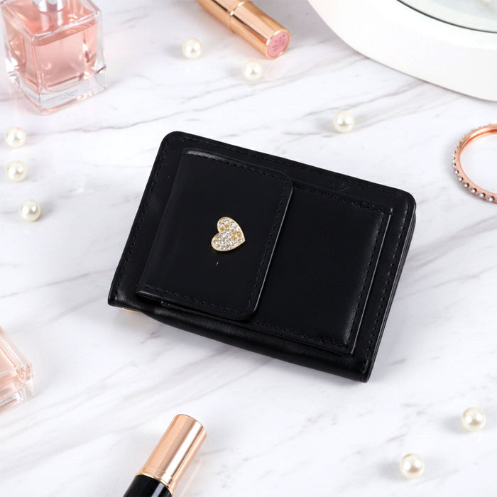 Compact Snap Button Card Holder Wallet (1 Pc) by Your Brand