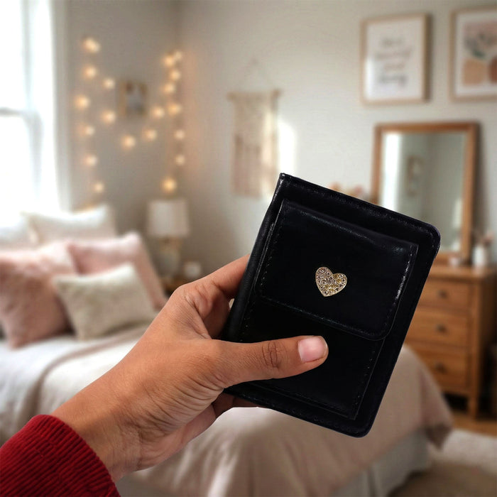 Compact Snap Button Card Holder Wallet (1 Pc) by Your Brand