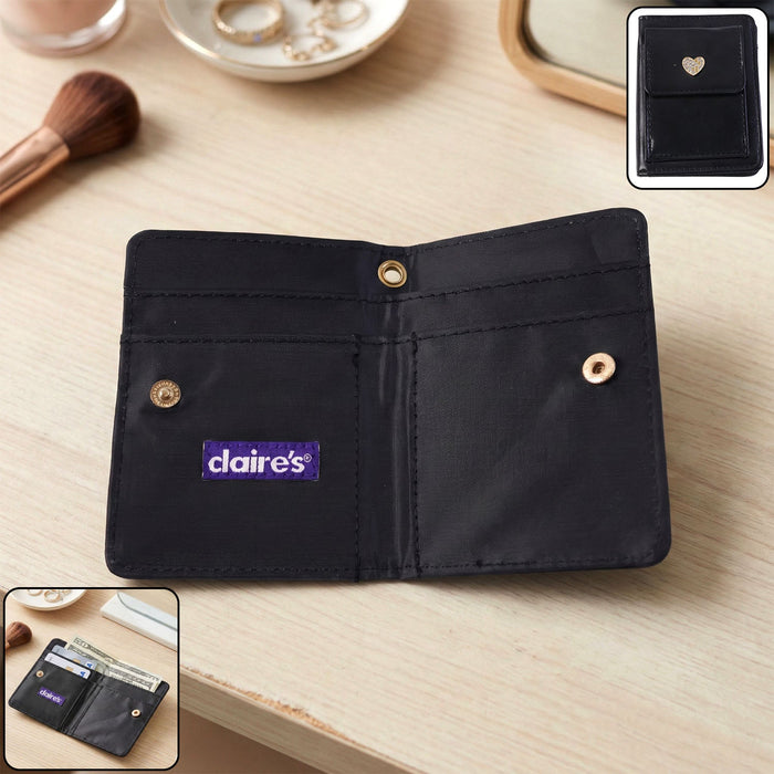 Compact Snap Button Card Holder Wallet (1 Pc) by Your Brand