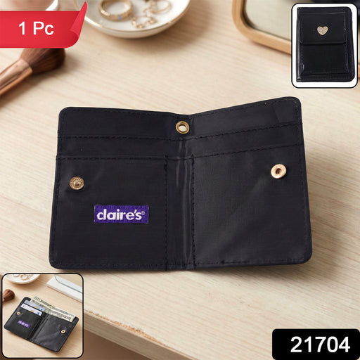 Compact Snap Button Card Holder Wallet (1 Pc) by Your Brand