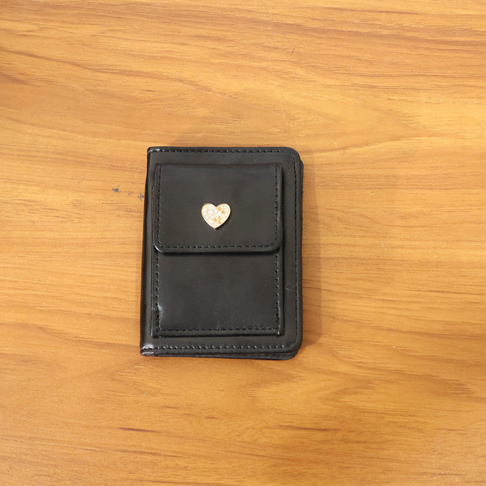 Compact Snap Button Card Holder Wallet (1 Pc) by Your Brand