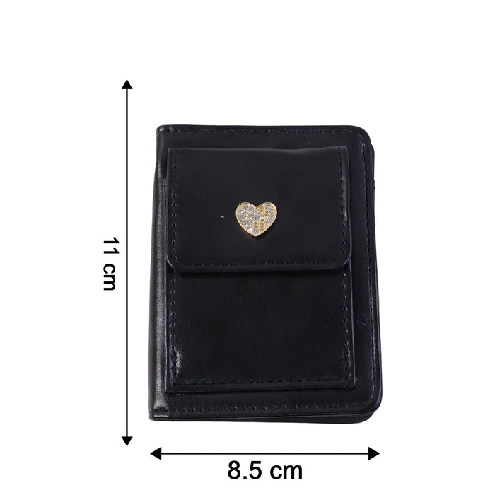 Compact Snap Button Card Holder Wallet (1 Pc) by Your Brand